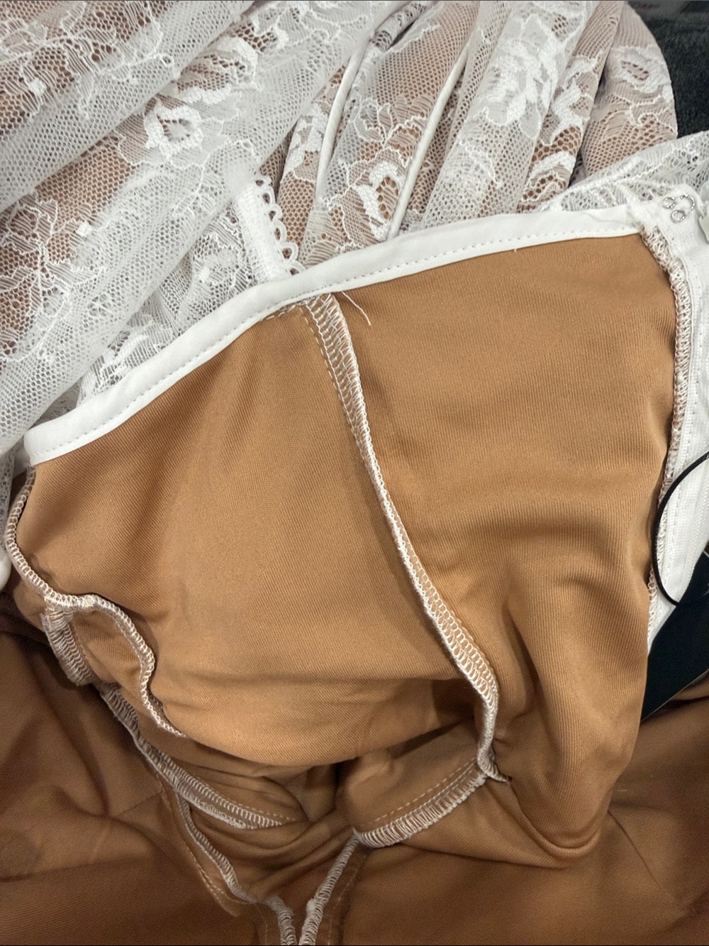 Fashion Nova White Lace Maxi Dress - Picture 3 of 3